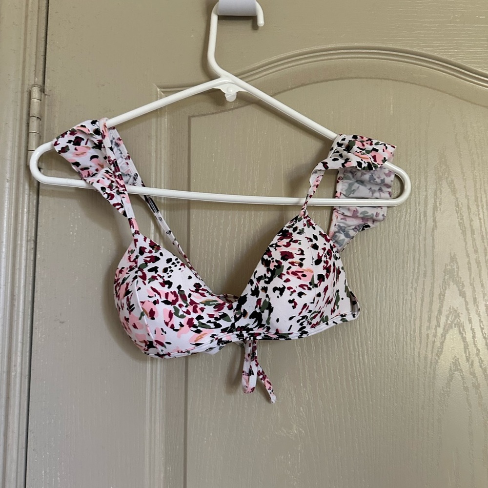 Hula Honey Pink and Black Bikini Top